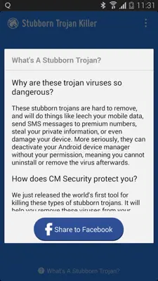 Stubborn Trojan Killer android App screenshot 4